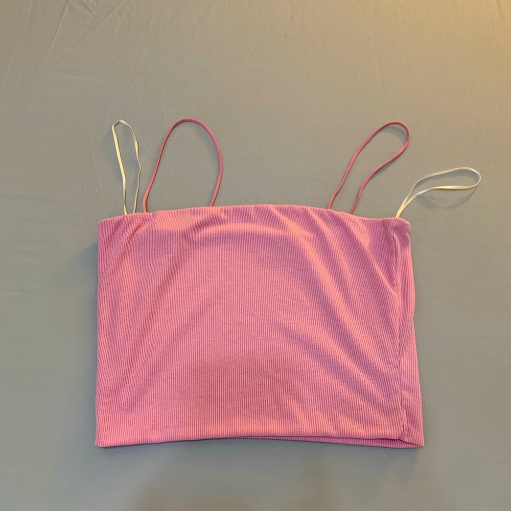 Love Tree Pink Crop Tank- NWOT